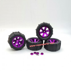 Enoze 9008E 008E RC Car Parts Upgrade Alloy Sand Wheel-Purple