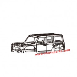 HB Toys R1601 R1602 R1603 RC Car Parts Car Body 10080-Yellow