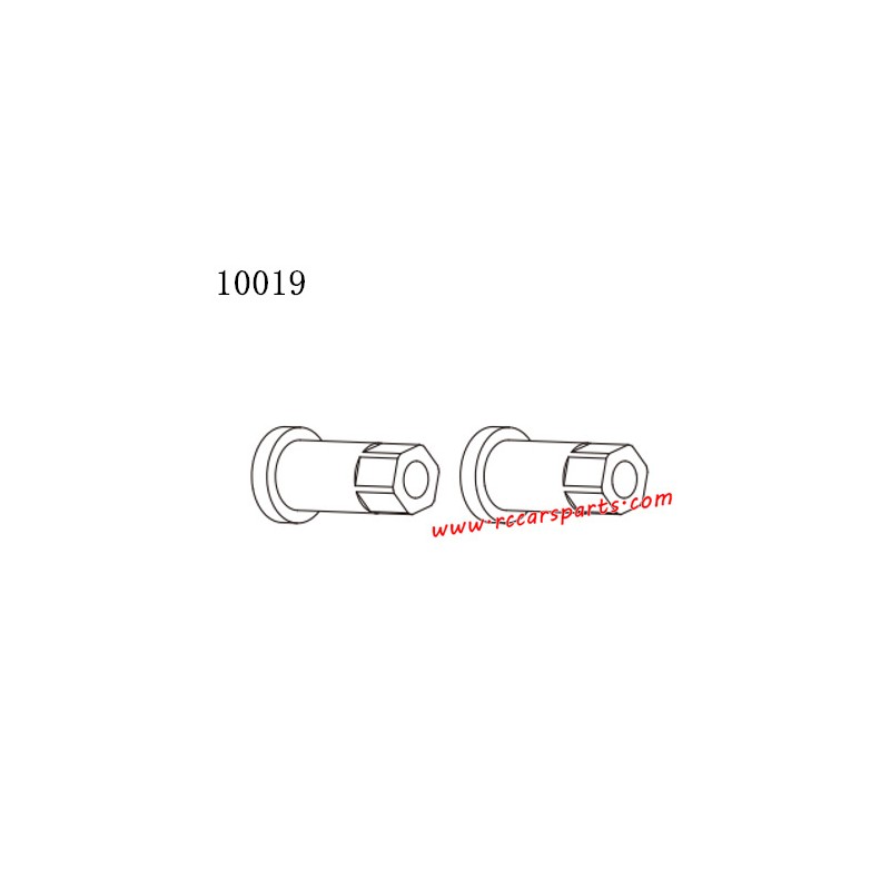 HB Toys R1607 R1608 R1609 Rc Climbing Car Parts Rear Hexagon 10019