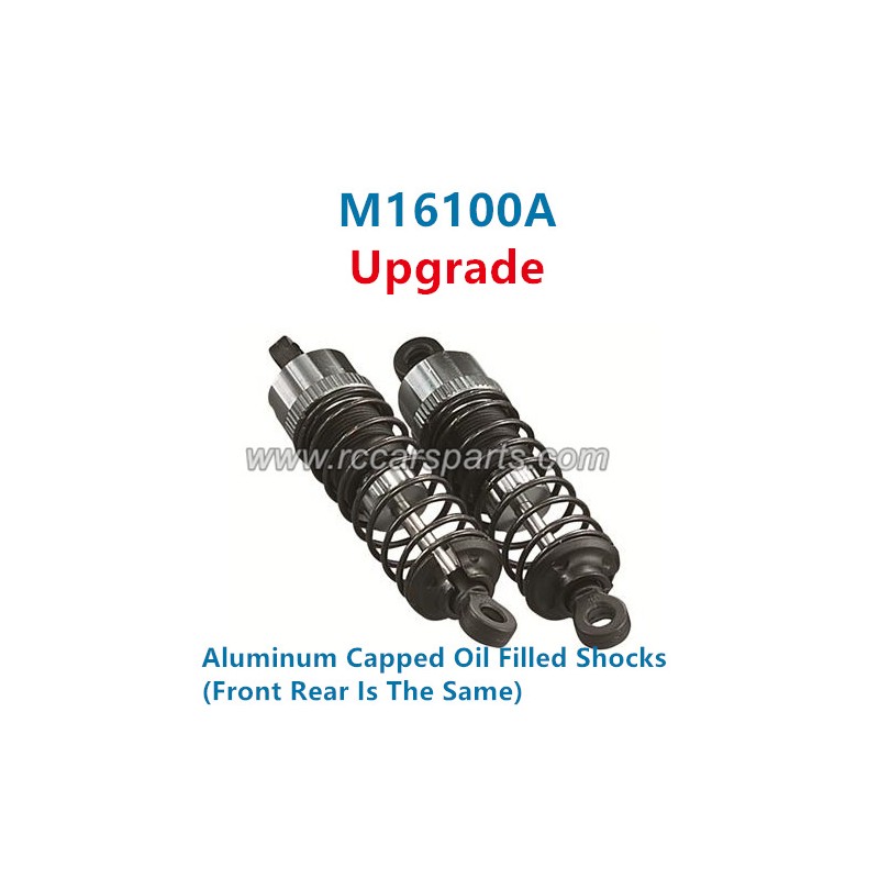 HBX Upgrade 16890 Destroyer Parts Aluminum Capped Oil Filled Shocks M16100A (Front Rear Is The Same)
