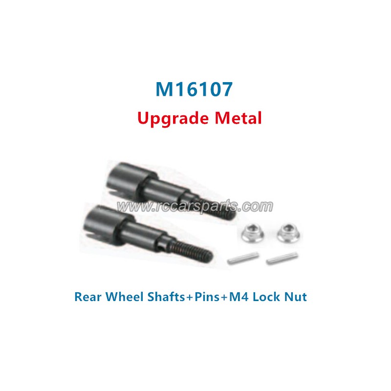 HBX 16889 Ravage Upgrade Metal Rear Wheel Shafts+Pins+M4 Lock Nut M16107