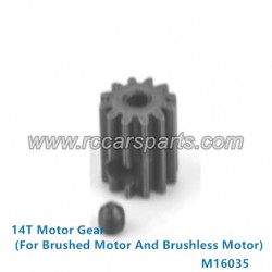 HBX 16890 Destroyer 1/16 Car Parts 14T Motor Gear M16035