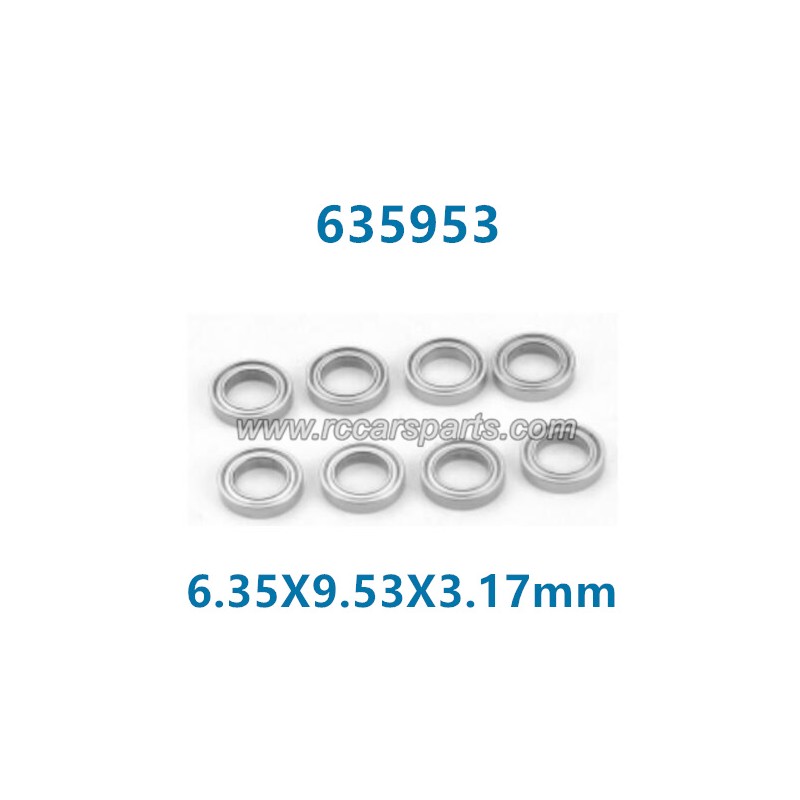 HBX 16890 Destroyer Spare Parts Ball Bearings (6.35X9.53X3.17mm) 635953
