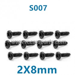 HBX 16889 Monster Truck Parts Pan Head Self Tapping Screws PBHO2X8mm S007