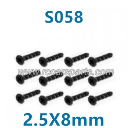 HBX 16889 Monster Truck Parts Countersunk Screws KM2.5X8mm S058