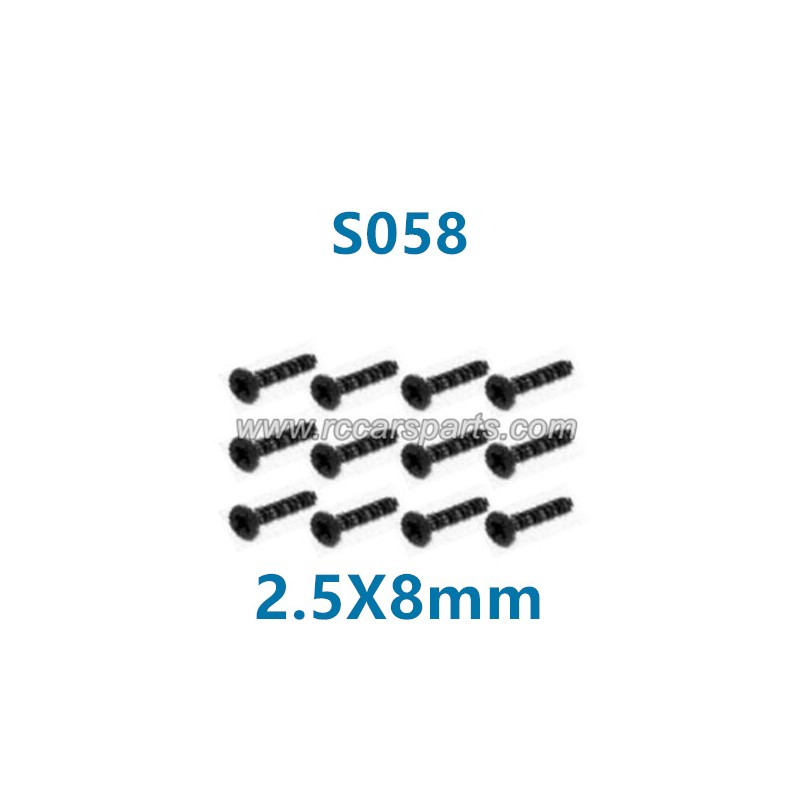 HBX 16890 Destroyer Parts Countersunk Screws KM2.5X8mm S058