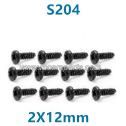 HBX 16889 Spare Parts Pan Head Self Tapping Screws PBHO2X12mm S204