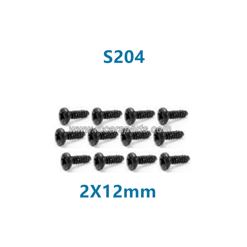 HBX 16890 Spare Parts Pan Head Self Tapping Screws PBHO2X12mm S204