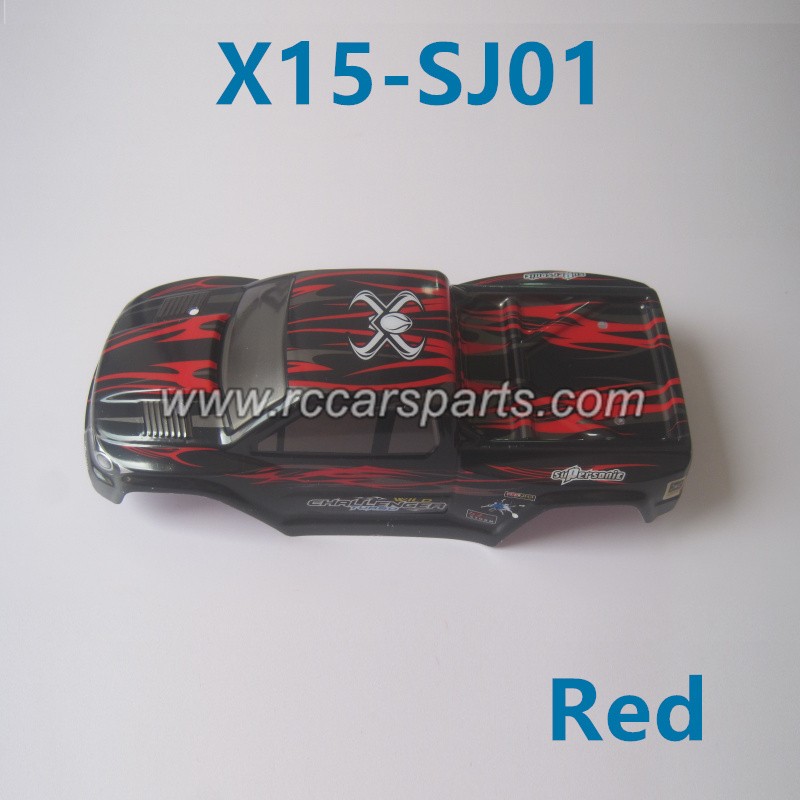 XinleHong Toys X9115 Monster Truck Parts Car Shell-Red X15-SJ01
