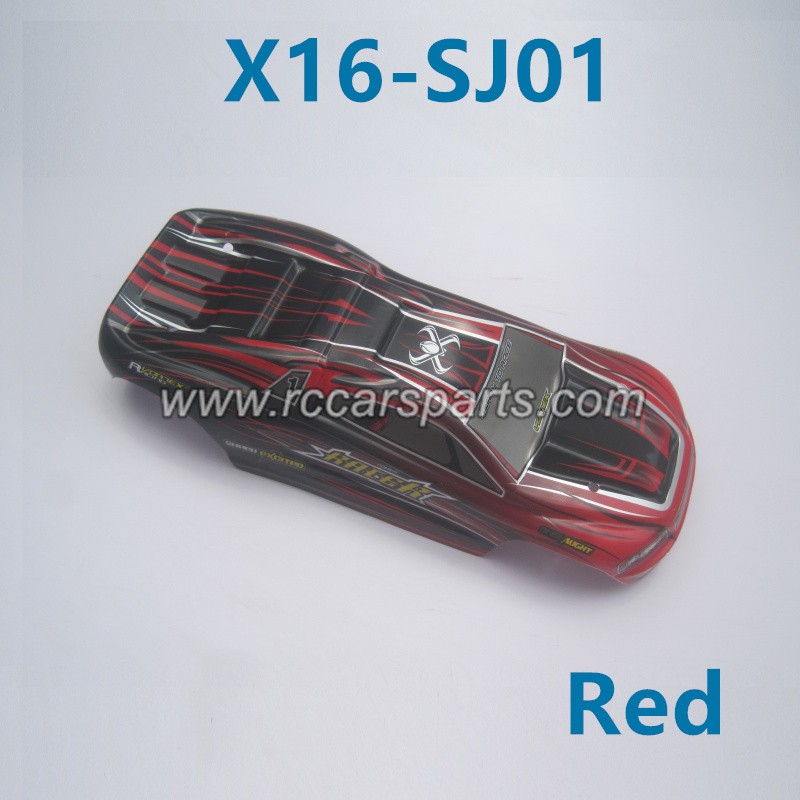 XinleHong Toys X9116 RC Car Parts Car Shell Red X16-SJ01