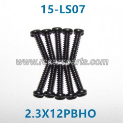 XinleHong Toys Screws Spare Parts Round Headed Screw 15-LS07 (2.3X12PBHO)