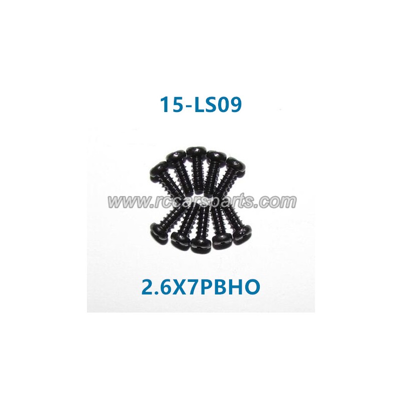 XinleHong Toys Screws Spare Parts Round Headed Screw 15-LS09 (2.6X7PBHO)