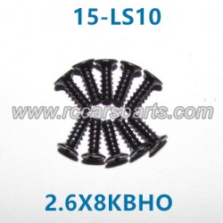 XinleHong Toys Screws Spare Parts Countersunk Head Screw 15-LS10 (2.6X8KBHO)