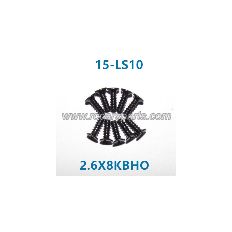 XinleHong Toys Screws Spare Parts Countersunk Head Screw 15-LS10 (2.6X8KBHO)