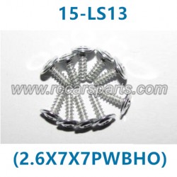 XinleHong Toys 9115 9116 9120 Car Parts Round Headed Screw 15-LS13 (2.6X7X7PWBHO)