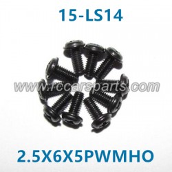 XinleHong Toys 9115 9116 9120 Car Parts Round Headed Screw 15-LS14 (2.5X6X5PWMHO)