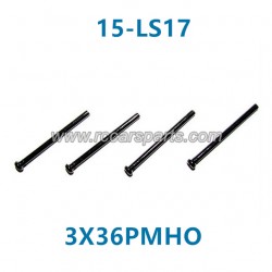 XinleHong Toys 9115 9116 9120 Car Parts Round Headed Screw 3X36PMHO 15-LS17