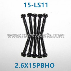XinleHong Toys Screws Spare Parts Round Headed Screw 15-LS11 (2.6X15PBHO)