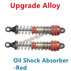XinleHong Toys X9116 Car Upgrade Parts Alloy Oil Shock Absorber-Red