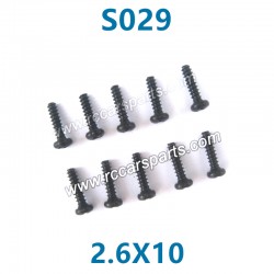 HBX 901 901A RC Car Parts Round Head Self Tapping Screw 2.6X10 S029