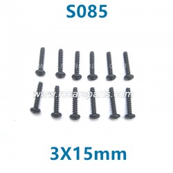 HBX 901 901A 4WD RC Car Parts Round Head Self Tapping 3X15mm S085