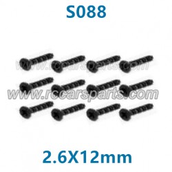 HBX 903 4WD RC Truck Parts Countersunk Self Tapping KBHO 2.6X12mm S088