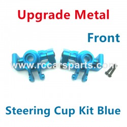ENOZE NO.9204E Upgrade Parts Metal Front Steering Cup Kit Blue