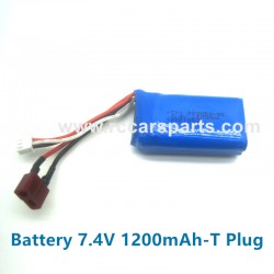 PXtoys 9306E 1/18 RC Car Parts Battery 7.4V 1200mAh-T Plug