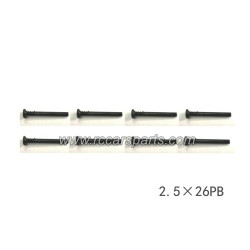 XLF X03 X04 1/10 Car Parts Half Thread Screw 2.5×26PB XLF-1009