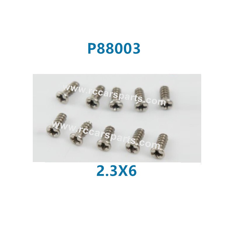 PXtoys 9302 1/18 RC Car Parts P88003 2.3X6 Round Head Screw