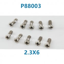 PXtoys 9306E 1/18 RC Car Parts P88003 2.3X6 Round Head Screw
