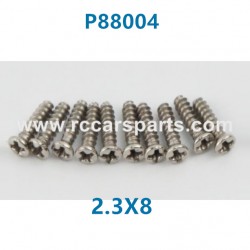 PXtoys 9301 Spare Parts P88004 2.3X8 Round Head Screw