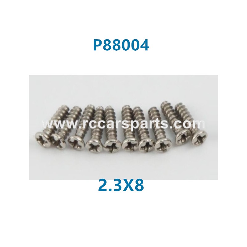 PXtoys 9306E 1/18 RC Car Parts P88004 2.3X8 Round Head Screw