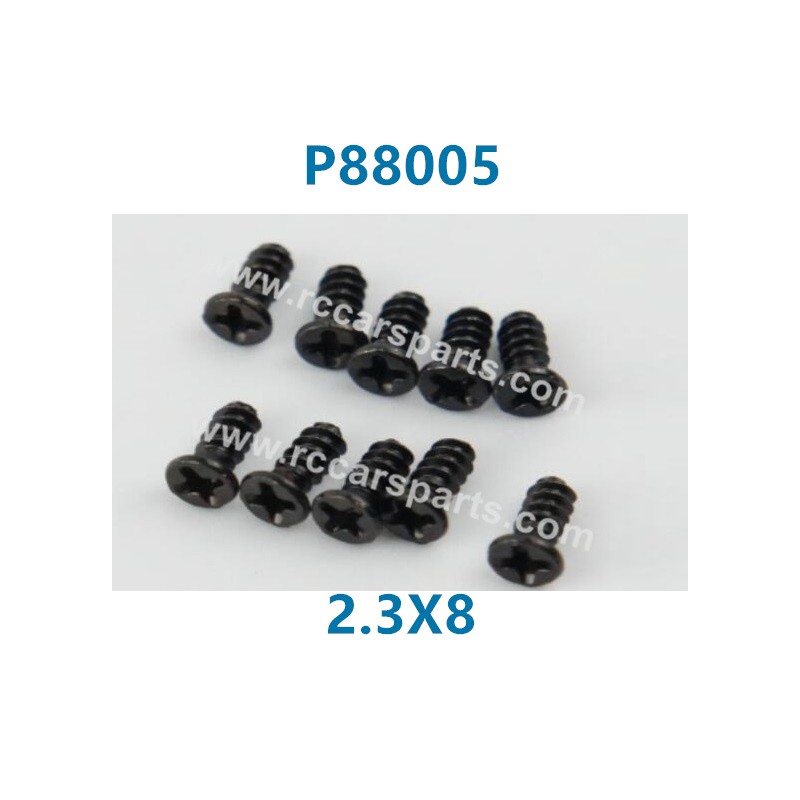 PXtoys 9303 1/18 RC Car Parts P88005 2.3X8 Flat Head Screws