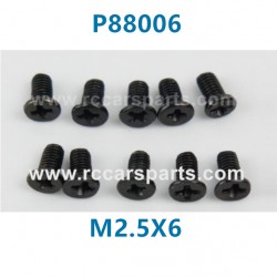 PXtoys 9302 1/18 RC Car Parts P88006 M2.5X6 Flat Head Screws