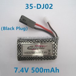 XinleHong Toys 9130 Spare Parts Battery 7.4V 500mAh 35-DJ02 Black Plug