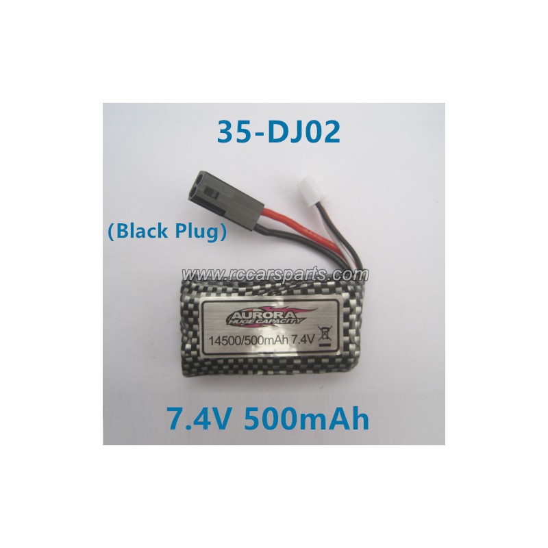XinleHong Toys 9130 Spare Parts Battery 7.4V 500mAh 35-DJ02 Black Plug