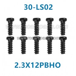 xinlehong 9130 1/16 Truck Parts Round Headed Screw 2.3X12PBHO 30-LS02