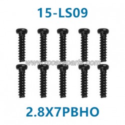 xinlehong 9130 1/16 Truck Parts Round Headed Screw 2.8X7PBHO 15-LS09
