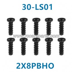 xinlehong 9135 1/16 Truck Parts Round Headed Screw 2X8PBHO 30-LS01