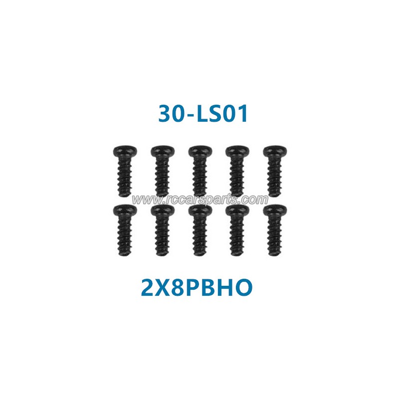 XinleHong Toys 9136 RC Car Parts Round Headed Screw 2X8PBHO 30-LS01