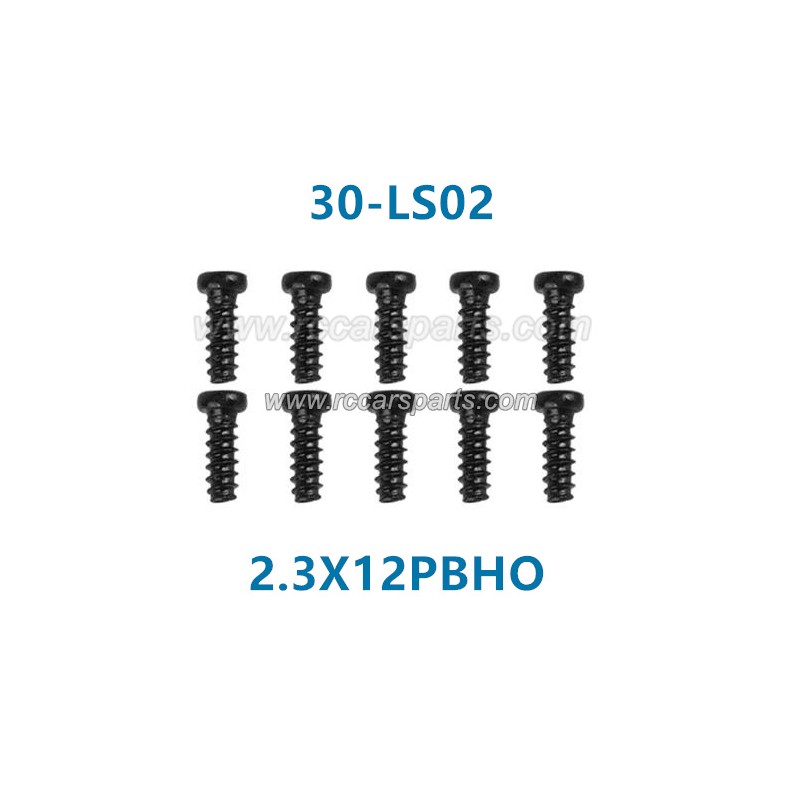 xinlehong 9135 1/16 Truck Parts Round Headed Screw 2.3X12PBHO 30-LS02