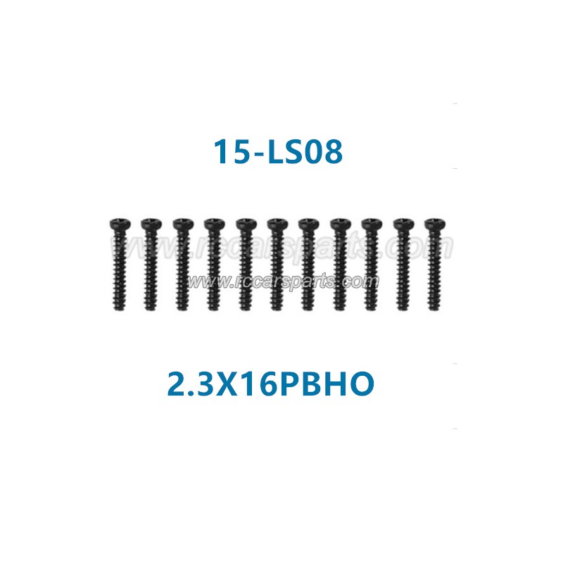 xinlehong 9135 1/16 Truck Parts Round Headed Screw 2.3X16PBHO 15-LS08