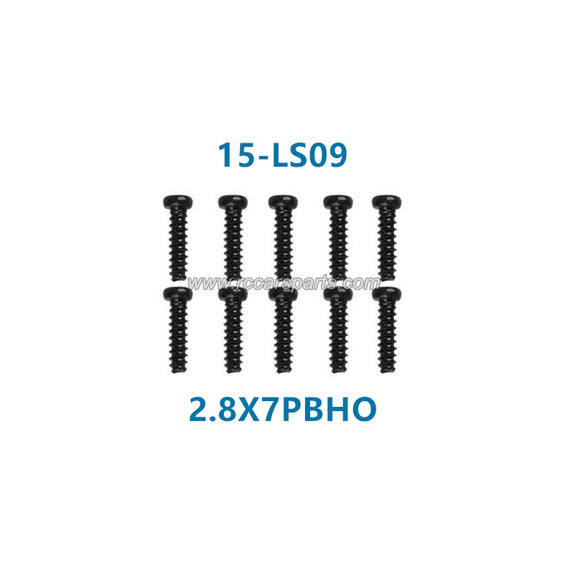 xinlehong 9135 1/16 Truck Parts Round Headed Screw 2.8X7PBHO 15-LS09