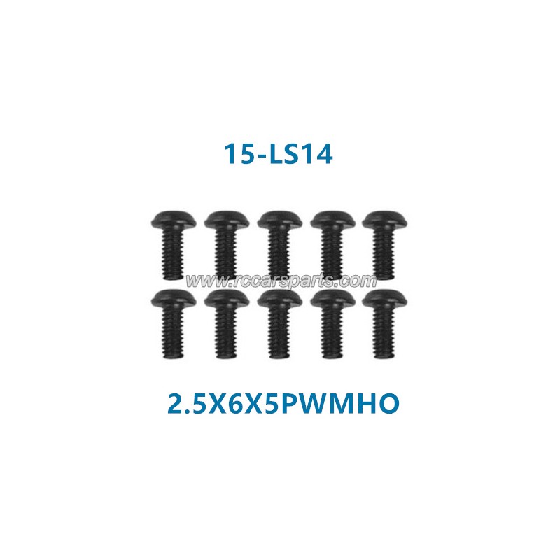 XinleHong 9135 1/16 4WD RC Car Parts Round Headed Screw 2.5X6X5PWMHO 15-LS14