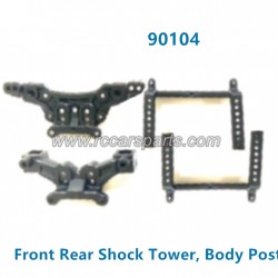 HBX 901 901A Truck Parts Front Rear Shock Tower, Body Post 90104