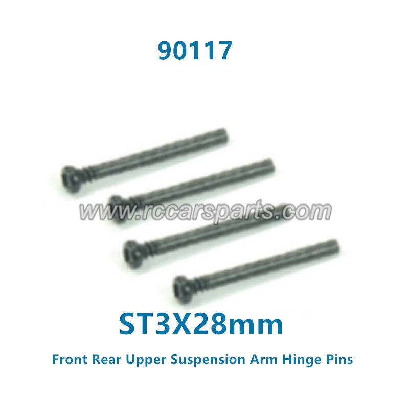 HBX 901 901A Spare Parts Front Rear Upper Suspension Arm Hinge Pins ST3X28mm 90117