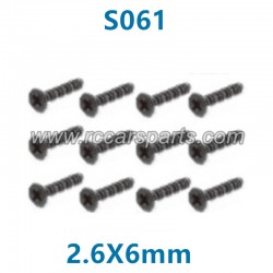 HBX 903 1/12 Car Parts Screw KBHO 2.6X6mm S061