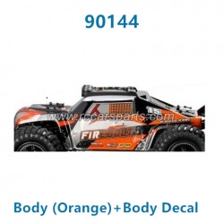 HBX 901 901A 4WD RC Truck Parts Body (Orange)+Body Decal 90144