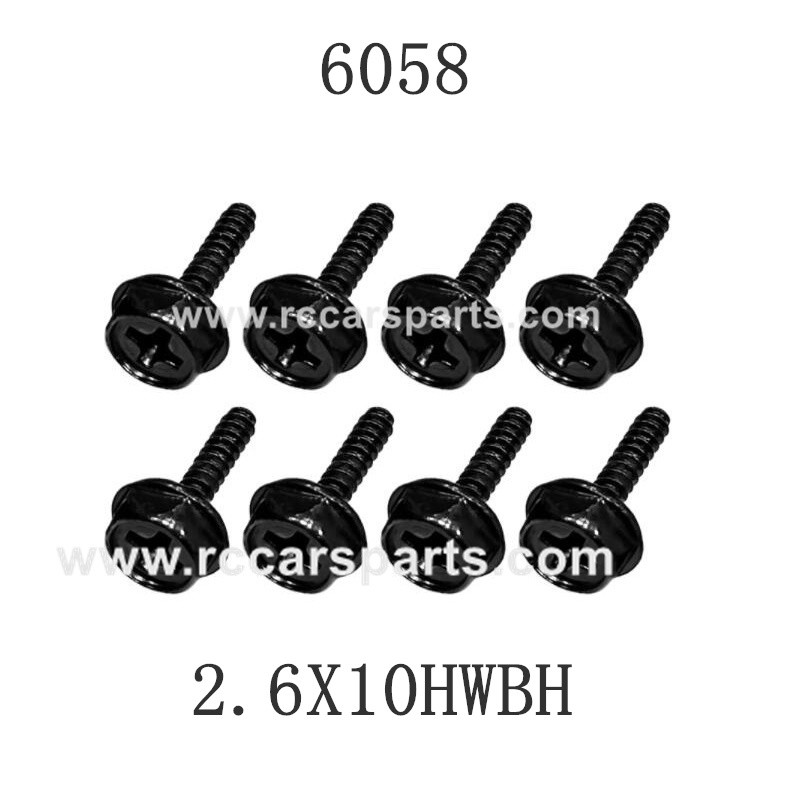 SCY-16101 RC Car Parts Screw 2.6X10HWBH 6058